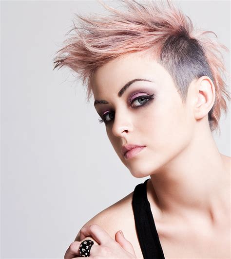 punk rocker haircut|More.